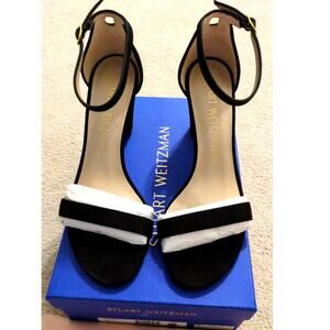 Stuart Weitzman Nudistcurve 75 Block Heel Sandals